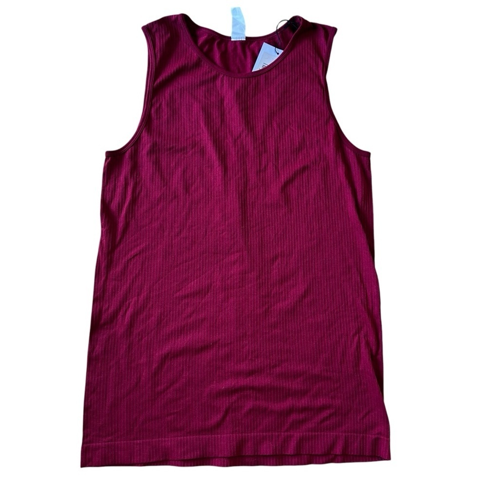 NWT ZYIA Active Brick Red Parallel Tank Top Size XXL Yoga Running Tennis